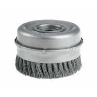 Knot Wire Cup Brushes with Bridle - Heavy-Duty, 4" Dia. x 5/8"-11 Arbor R.M.G. Prévention