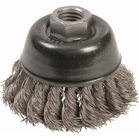 Knot Wire Cup Brushes - High Speed Small Grinder, 2-3/4" Dia. x 5/8"-11 Arbor R.M.G. Prévention