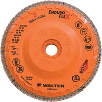 Disque &agrave; lamelles Enduro-Flex, 4-1/2" x 5/8"-11, Type 27, Grain 80, Alumine de zirconium R.M.G. Prévention