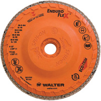Disque &agrave; lamelles Enduro-Flex, 4-1/2" x 5/8"-11, Type 27, Grain 120, Alumine de zirconium R.M.G. Prévention