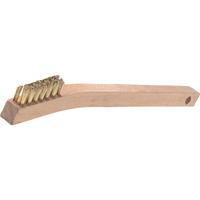 V-Trim Small Handle Scratch Brushes, Brass, 3 x 7 Wire Rows, 7-7/8" Long R.M.G. Prévention