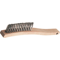 V-Groove Long Handle Scratch Brushes, Stainless Steel, 3 x 14 Wire Rows, 13-3/4" Long R.M.G. Prévention