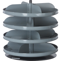 Modules de stockage Rotabin, 60 lb Capacit&eacute; par niveau, 4 Niveau(x), 18-1/2" ha x 17" dia R.M.G. Prévention