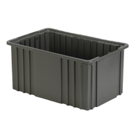 Contenant Divider Box, Poly&eacute;thyl&egrave;ne, 15,5" la x 9,9" p x 8" h, Gris R.M.G. Prévention