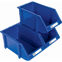 Bac empilable & &agrave; suspendre, 4-13/16" la, 3-3/16" h x 7-1/8" p, Bleu R.M.G. Prévention