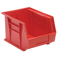 Bacs ultra empilable & suspendable, 8-1/4" la, 7" h x 10-3/4" p, Rouge R.M.G. Prévention