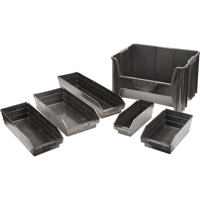 Bacs &agrave; pi&egrave;ces en plastique recycl&eacute;, 4-1/8" la x 11-5/8" p x 4" h, Capacit&eacute; de 30 lb R.M.G. Prévention