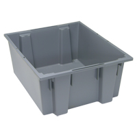 Contenants Stack & Nest, 10" x 23,5" x 19,5", Gris R.M.G. Prévention