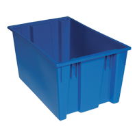 Stack & Nest Totes, 15" x 29.5" x 19.5", Blue R.M.G. Prévention