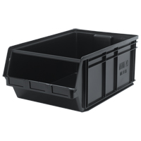 Recycled MAGNUM Bin, 11-7/8" H x 18-3/8" W x 29" D, 150 lbs. Capacity, Black R.M.G. Prévention