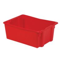 Contenants Stack-N-Nest Polylewton, 10,5" x 26,1" x 18,7", Rouge R.M.G. Prévention
