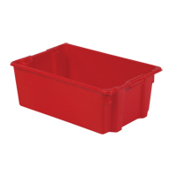 Contenants Stack-N-Nest Polylewton, 10,5" x 28,4" x 18,7", Rouge R.M.G. Prévention