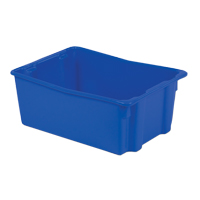Contenants Stack-N-Nest Polylewton, 10,5" x 26,1" x 18,7", Bleu R.M.G. Prévention