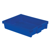 Contenants Stack-N-Nest Polylewton, 6,1" x 29,6" x 22,4", Bleu R.M.G. Prévention