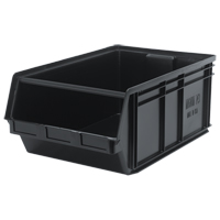 MAGNUM Bin, 11-7/8" H x 18-3/8" W x 29" D, 150 lbs. Capacity, Black R.M.G. Prévention