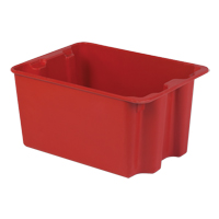 Contenants Stack-N-Nest de Plexton, 19,9" la x 27,5" p x 14" h, Rouge R.M.G. Prévention
