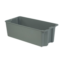 Contenants Stack-N-Nest de Plexton, 20,1" la x 42,5" p x 14,1" h, Gris R.M.G. Prévention