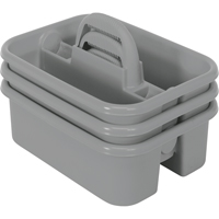 BOITE RANGEMENT,OUTILS,18 1/4X13 3/4X8 3/4,GRIS, 8-3/4" x 13-3/8" x 13-3/8", Gris R.M.G. Prévention