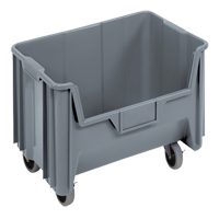 Mobile Giant Stack Container, 12-7/16" H x 19-7/8" W x 15-1/4" D, 250 lbs. Capacity, Grey R.M.G. Prévention