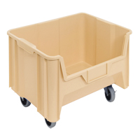 Mobile Giant Stack Container, 12-7/16" H x 19-7/8" W x 15-1/4" D, 250 lbs. Capacity, Ivory R.M.G. Prévention