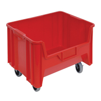 Mobile Giant Stack Container, 12-7/16" H x 19-7/8" W x 15-1/4" D, 250 lbs. Capacity, Red R.M.G. Prévention
