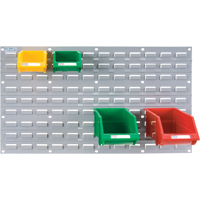 Metal Louvered Panel Bin Support Rack, 32 Bins, 36" W x 1/8" D x 19" H R.M.G. Prévention