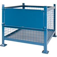 Contenants de vrac empilables, 34,5" la x 40,5" p x 30" h, Capacit&eacute; de 3000 lb R.M.G. Prévention