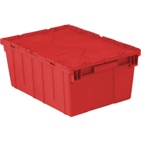 Contenants de distribution Flipak en plastique poly&eacute;thyl&egrave;ne (PE), 21,9" x 15,2" x 9,3", Rouge R.M.G. Prévention