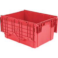 Contenants de distribution Flipak en plastique poly&eacute;thyl&egrave;ne (PE), 27,9" x 20,9" x 15,2", Rouge R.M.G. Prévention