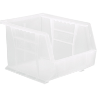 Bac transparent ultra empilable & suspendable, 8-1/4" la, 7" h x 10-3/4" p, Transparent R.M.G. Prévention