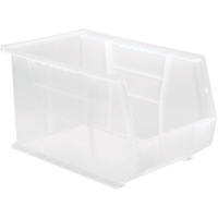 Bac transparent ultra empilable & suspendable, 8-1/4" la, 8" h x 13-5/8" p, Transparent R.M.G. Prévention