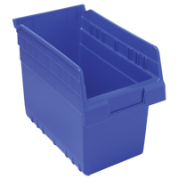 Bacs pour &eacute;tag&egrave;re Store-Max, 6-5/8" la x 8" H x 11-5/8" p, Bleu, Capacit&eacute; 44 lb R.M.G. Prévention