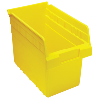 Store-Max Shelf Bins, 6-5/8" W x 8" H x 11-5/8" D, Yellow, 44 lbs. Capacity R.M.G. Prévention