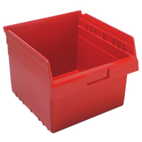 Bacs pour &eacute;tag&egrave;re Store-Max, 11-1/8" la x 8" H x 11-5/8" p, Rouge, Capacit&eacute; 44 lb R.M.G. Prévention
