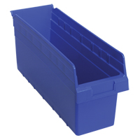Bacs pour &eacute;tag&egrave;re Store-Max, 6-5/8" la x 8" H x 17-7/8" p, Bleu, Capacit&eacute; 56 lb R.M.G. Prévention