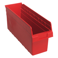 Bacs pour &eacute;tag&egrave;re Store-Max, 6-5/8" la x 8" H x 17-7/8" p, Rouge, Capacit&eacute; 56 lb R.M.G. Prévention