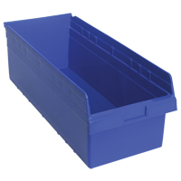 Bacs pour &eacute;tag&egrave;re Store-Max, 11-1/8" la x 8" H x 23-5/8" p, Bleu, Capacit&eacute; 68 lb R.M.G. Prévention