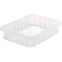 Contenant Divider Box, Plastique, 10,875" la x 8,25" p x 2,5" h, Transparent R.M.G. Prévention