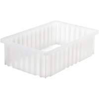 Contenant Divider Box, Plastique, 16,5" la x 10,875" p x 5" h, Gris R.M.G. Prévention