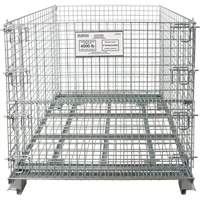 Conteneur repliable en m&eacute;tal grillag&eacute;, 40" la x 48" p x 42" h, Capacit&eacute; de 4000 lb R.M.G. Prévention