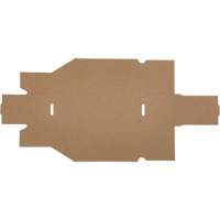 Boîtes profondes en carton ondul&eacute;, 3-3/4" la x 11-1/4" p x 4-1/2" h, Beige R.M.G. Prévention