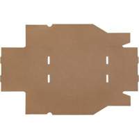 Boîtes profondes en carton ondul&eacute;, 8-3/4" la x 11-1/4" p x 4-1/2" h, Beige R.M.G. Prévention