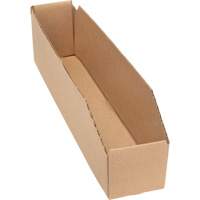 Boîtes profondes en carton ondul&eacute;, 1-7/8" la x 17-1/8" p x 4-1/2" h, Beige R.M.G. Prévention