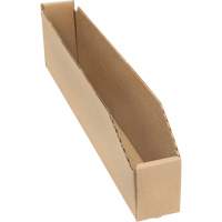Boîtes profondes en carton ondul&eacute;, 2-7/8" la x 17-1/4" p x 4-1/2" h, Beige R.M.G. Prévention