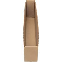 Boîtes profondes en carton ondul&eacute;, 2-7/8" la x 17-1/4" p x 4-1/2" h, Beige R.M.G. Prévention