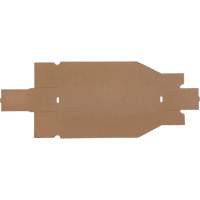 Boîtes profondes en carton ondul&eacute;, 3-3/4" la x 17-1/4" p x 4-1/2" h, Beige R.M.G. Prévention