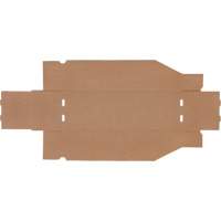 Boîtes profondes en carton ondul&eacute;, 5-3/4" la x 17-1/4" p x 4-1/2" h, Beige R.M.G. Prévention