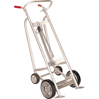 Diables pour baril avec frein manuel, Fabriqu&eacute; en Aluminium, 25 - 55 gal. US (20 - 45 gal. imp.) R.M.G. Prévention