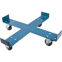 Drum Dolly, Steel, 750 lbs. Capacity, 24" Diameter, Polyolefin Casters R.M.G. Prévention