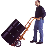 Chariots ergonomiques pour baril, Fabriqu&eacute; en Acier, 55 - 85 gal. US (45 - 70 gal. imp.) R.M.G. Prévention